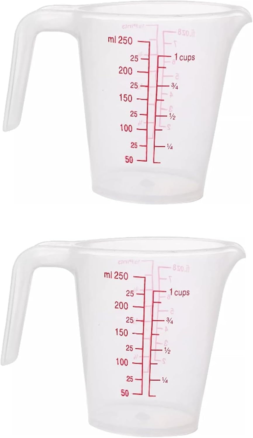 plastic-measuring-cup-2pcs-250ml-measuring-mug-8-16oz-with-handle-graduated-pitcher-for-baking-flour-oil-powder-cooking-kitchen-measure-container-stackable-250ml-0-06gal