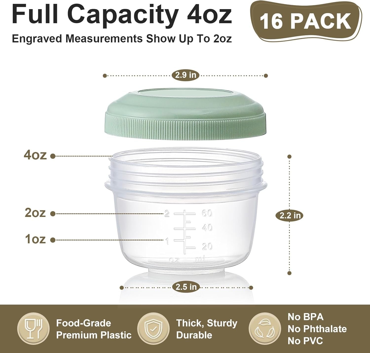 16-pack-4-oz-small-containers-with-lids-reusable-plastic-jars-for-snack-and-puree-salad-dressing-container-to-go-deli-containers-freezer-baby-food-containers-dishwasher-safe-bpa-free