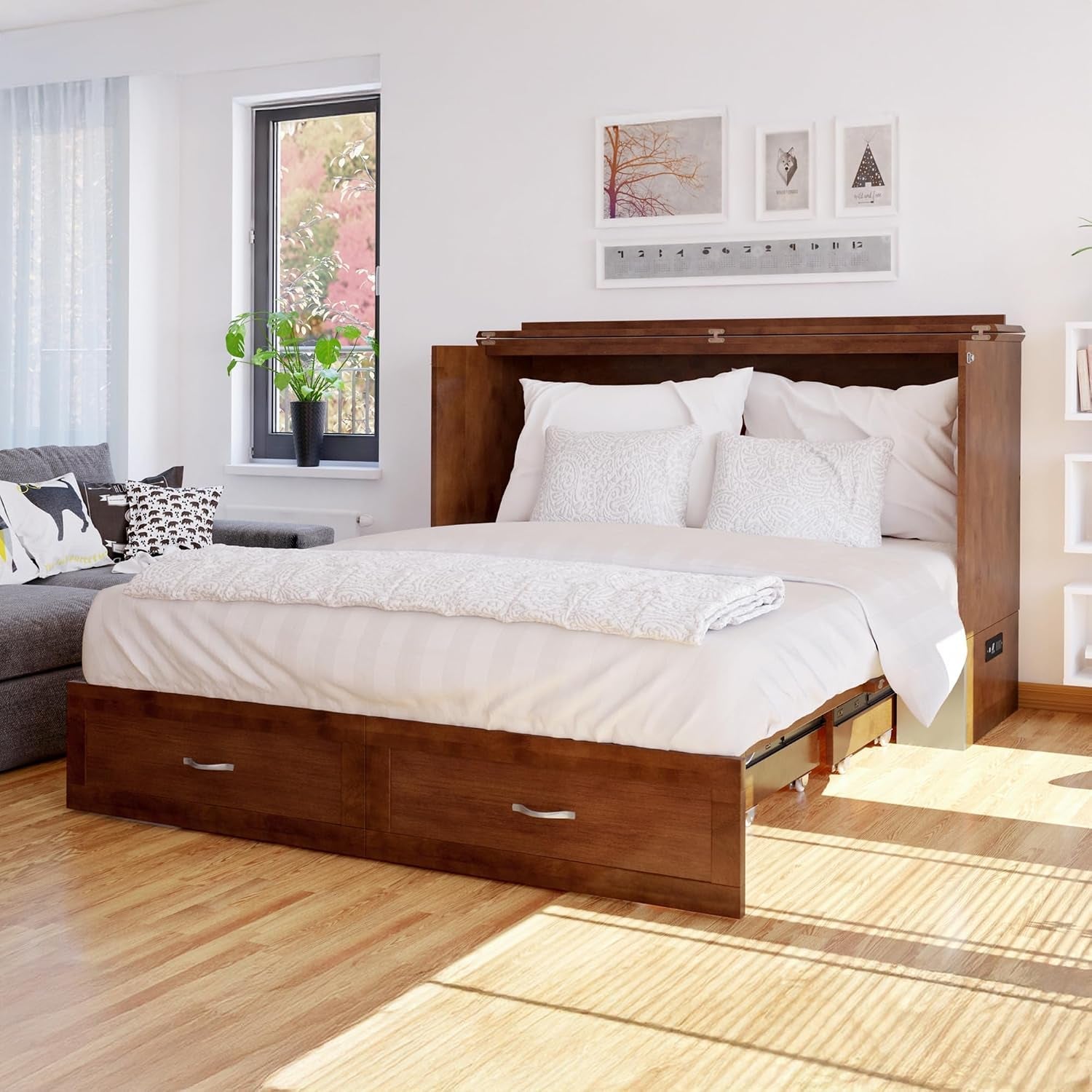hamilton-queen-murphy-bed-chest-with-6-mattress-drawer-walnut