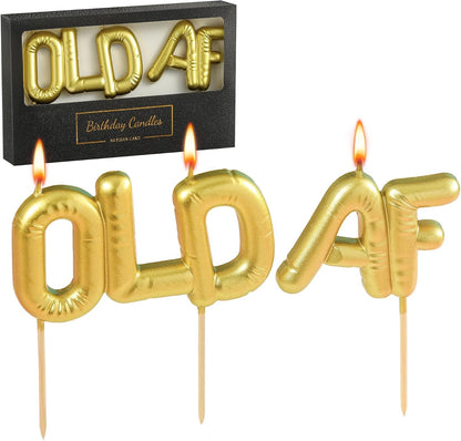 Old AF Birthday Candles, Comedic Candles, Joke Candles, Party Celebration1