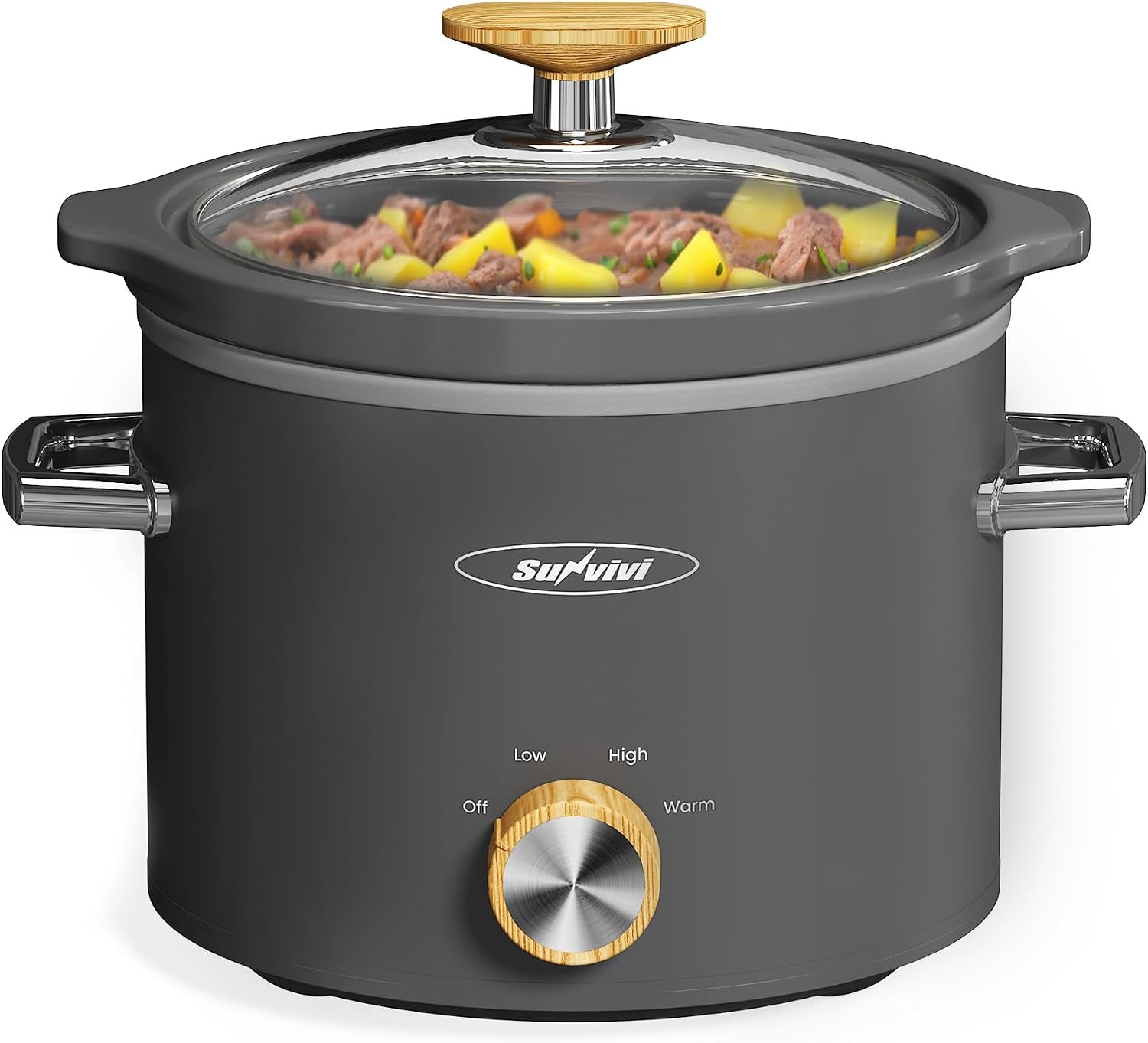 2-quart-slow-cooker-small-slow-cooker-with-removable-ceramic-pot-slow-cookers-food-warmer-with-3-heating-settings-dishwasher-safe-glass-lid-grey