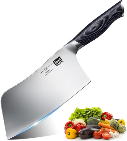 7 in Chef Knife, Sharp Meat Cleaver Knife Vegetable Chopper Knife1