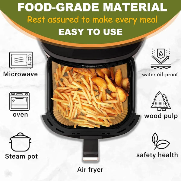 2 QT Air Fryer Liners for CHEFMAN 2 Qt Mini Air Fryer | Air Fryer Liners Disposable Small 2 Qt 2.6Qt, Small Airfryer Liners, DASH Air Fryer Liners3