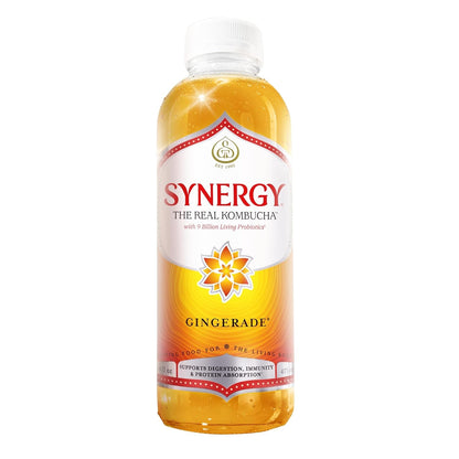the Real Kombucha - Gingerade - 16 Fl Oz Bottle - Raw Probiotic Drink for Gut Health and Immune Support1