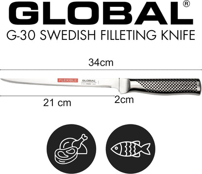 Flexible Swedish Filet Knife G-30 , 8"3