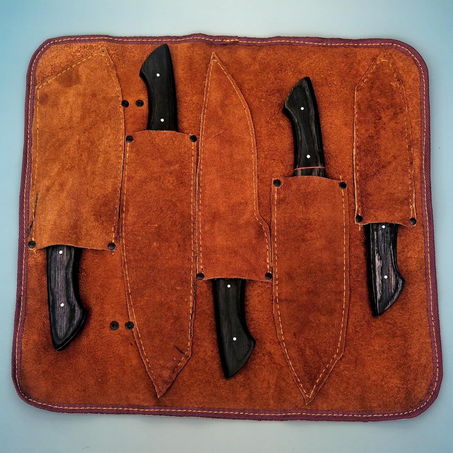 handmade-damascus-knife-set-5-pcs-kitchen-knife-set-with-leather-roll-bag-professional-kitchen-knives-kitchen-gadgets-viking-chefs-knives-christmas-gift