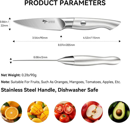 Paring Knife 3.5 Inch Ultra Sharp German Stainless Steel5