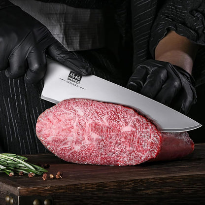 Japanese Knife Set 3 Pcs, 10Cr15Mov High Carbon Stainless Steel8