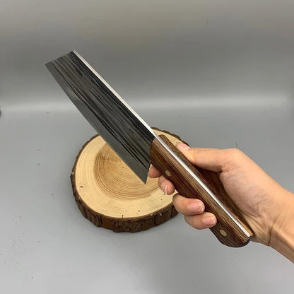 Meat Cleaver, Forged 5Cr15Mov Stainless Steel Kitchen Chef Knives Meat Fish Vegetables Sliced Professional Chinese Butcher Cleaver Knife(Knife B)4