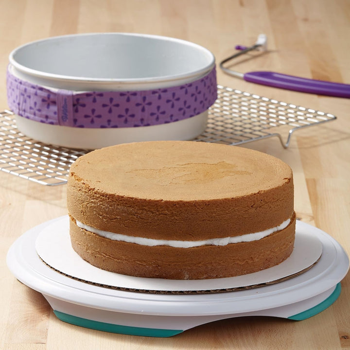 Aluminum round Cake Pan Set, Made without PFAS, 9 X 2 in | Natural Anodized Aluminum Bakeware, Even Heating & Rust-Resistant, Dishwasher Safe, Perfect for Tiered & Layered Cakes+2