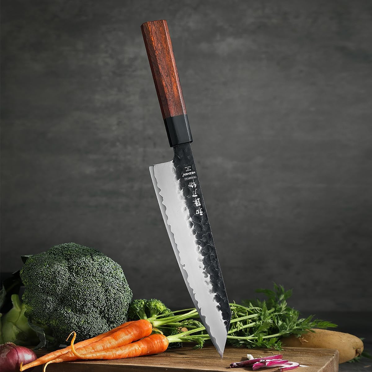 8-5-chef-knife-3-layers-high-carbon-clad-steel-kiritsuke-knife-composite-forging-steel-professional-japanese-kitchen-knife-redwood-octagonal-handle-with-wooden-knife-sheath
