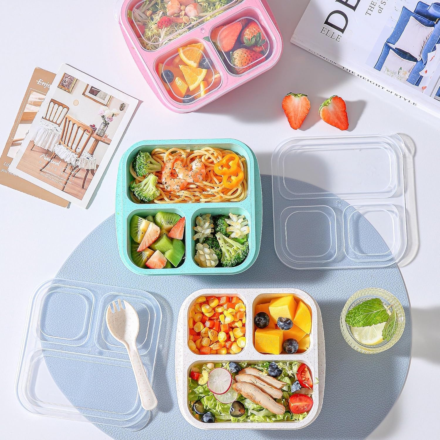 bento-box-for-kids-4-pack-3-compartments-meal-prep-containers-reusable-lunch-containers-food-storage-containers-with-lids-stackable-snack-boxes-for-school-work-and-travel