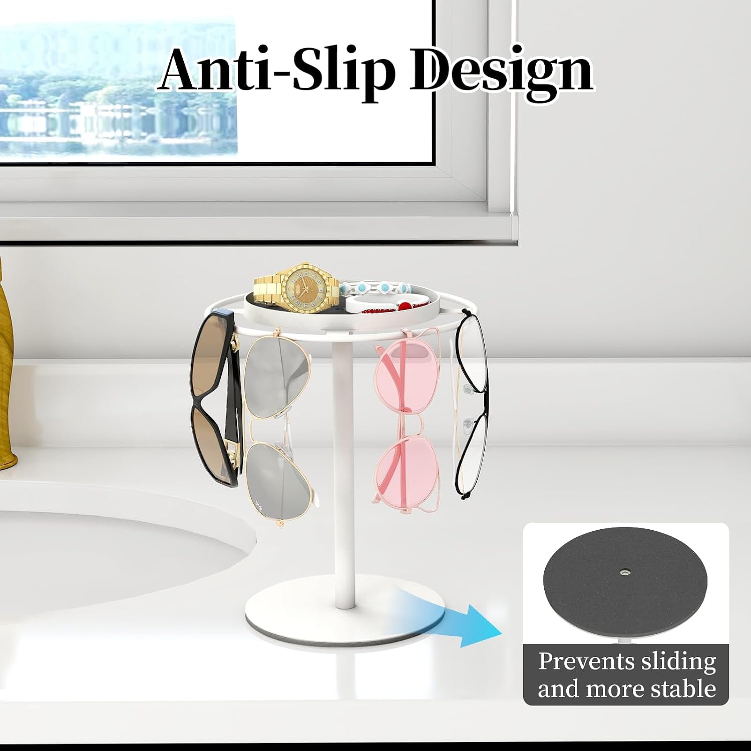 metal-sunglass-organizer-glasses-holder-stand-with-storage-tray-white-sunglass-holder-with-non-slip-pad-for-nightstand-tabletop-desk-dresser-hanging-up-to-9-pairs-sunlasses-reading-glasses