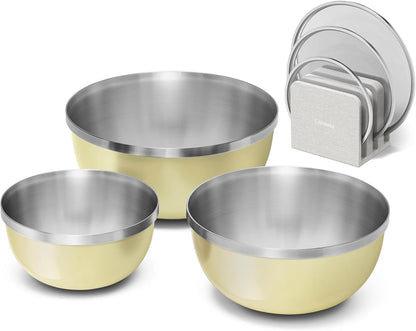 Caraway 7-Piece Mixing Bowl Set with Lids and Lid Storage Organizer1