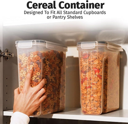 2 Pack (6.3L / 213OZ) EXTRA Large Airtight Food Storage Cereal Containers for Bulk Food Storage Bpa-Free Plastic Container, Pantry Organization and Canister for Rice, Pasta, Sugar & Flour3