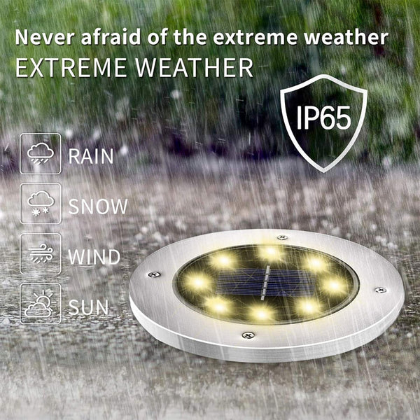 Solar Lights Outdoor Waterproof, Warm White, 16 Pack Ground Lights2