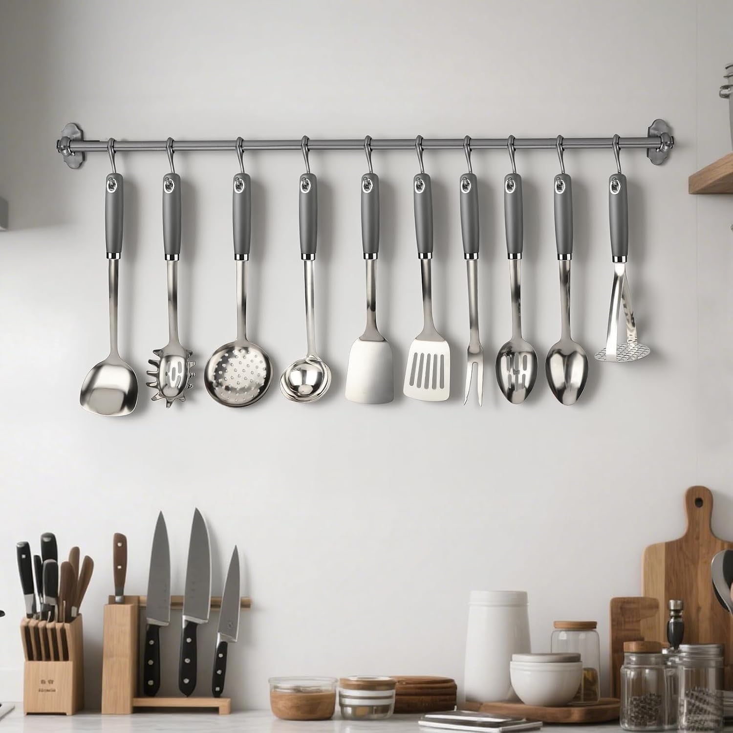 10-piece-stainless-steel-cooking-utensils-set-18-0-heavy-duty-kitchen-tools-for-grilling-serving-grey