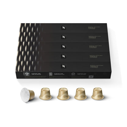 Nespresso Original, Vaniglia, Medium Roast, 50-Count Espresso Coffee Pods | Capsules Pack of 11