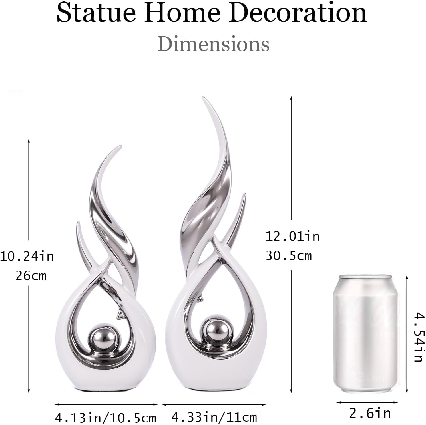 2-pcs-white-silver-ceramic-statues-for-home-decor-accents-modern-abstract-art-sculptures-elegant-tabletop-decorative-objects-for-dining-room-entryway-tv-stand-mantel-coffee-table-centerpieces