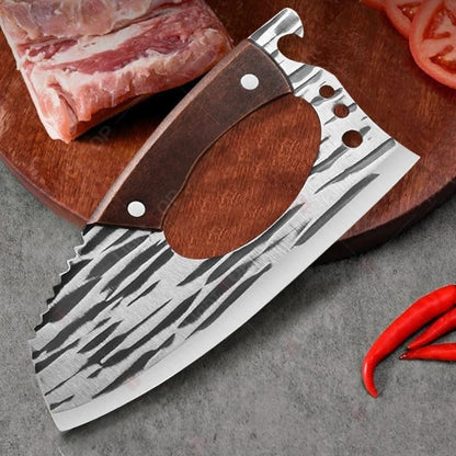 Meat Cleaver, Handmade Forged Stainless Steel Butcher Knives Household Fruit Vegetable Knife7