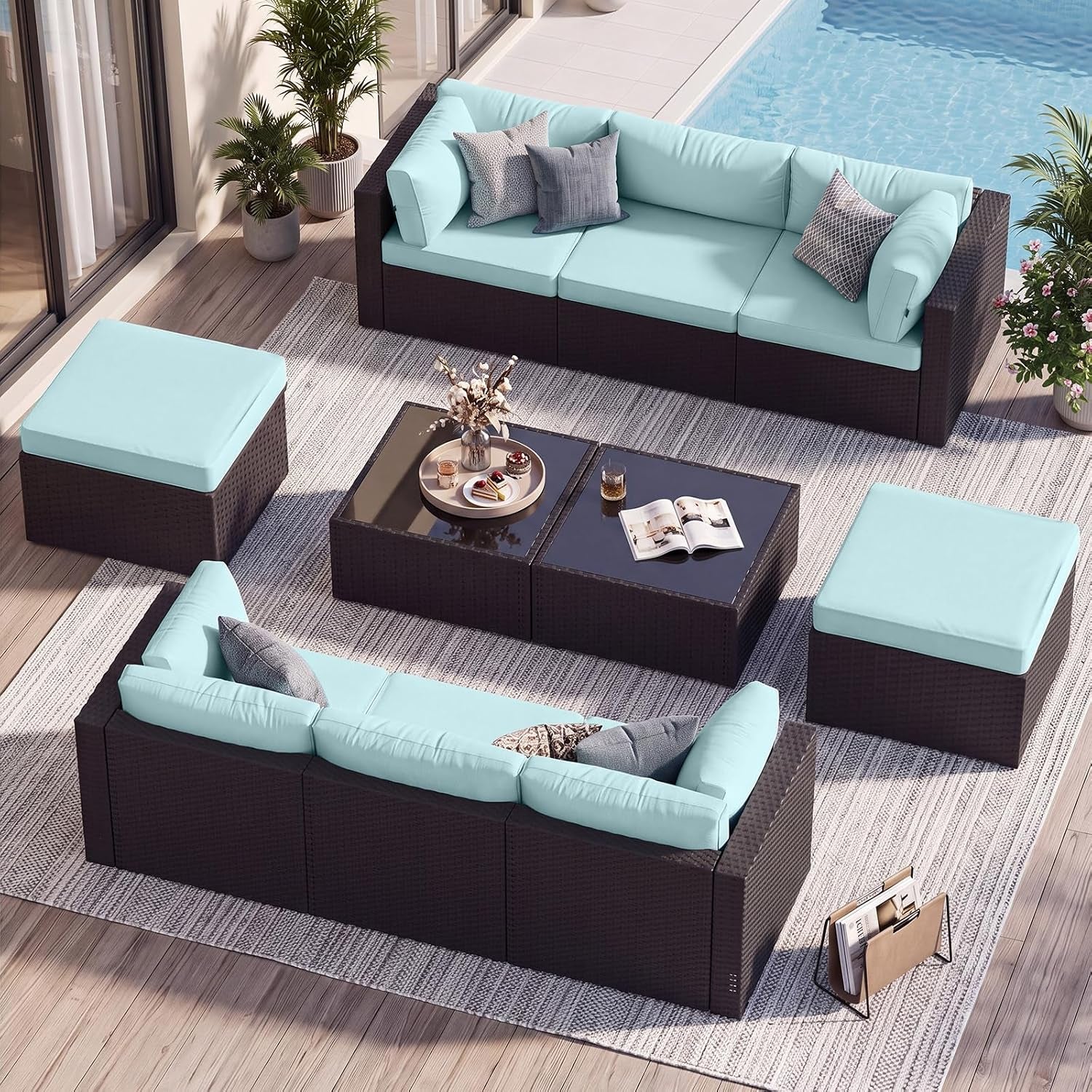 patio-furniture-set-outdoor-sectional-10-piece-mint-blue
