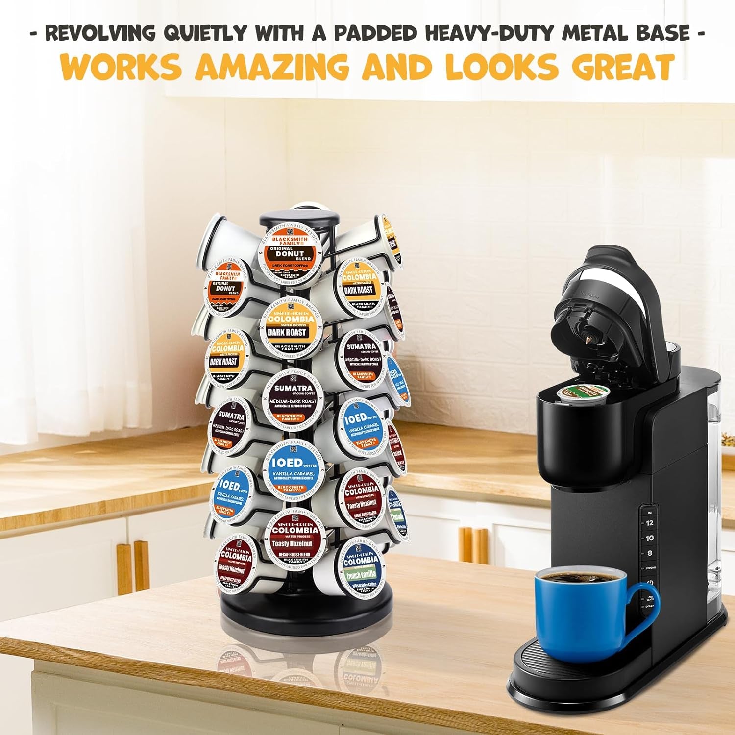 k-cup-holder-coffee-pods-holder-storage-organizer-stand-40-pods-capacity-k-cup-carousel-stable-base-360-rotating-k-cup-organizer-space-saving-for-countertop-k-cups-holder-no-assembly-required