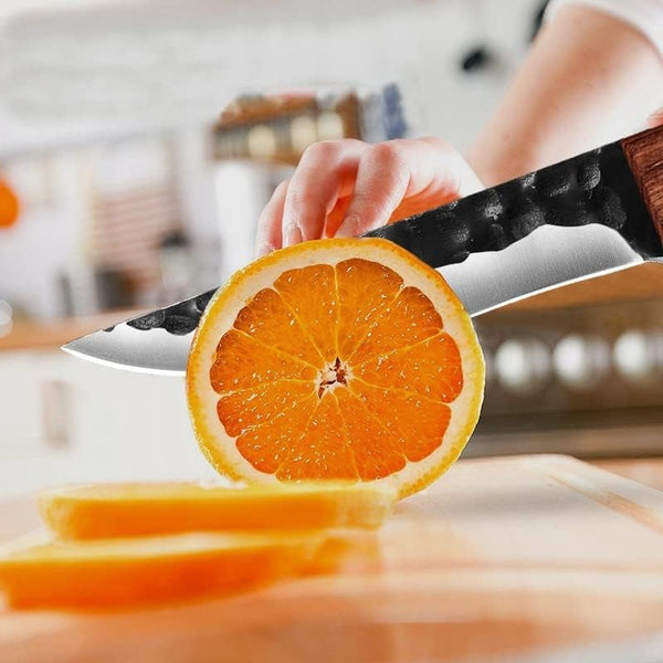 Meat Cleaver, 6.5Inch Forged Kitchen Chef Knife Stainless Steel Camping Meat Cleaver Hunting Knife Fish Fruit Vegetables Boning Butcher Knife (Color : Forged Knife)5