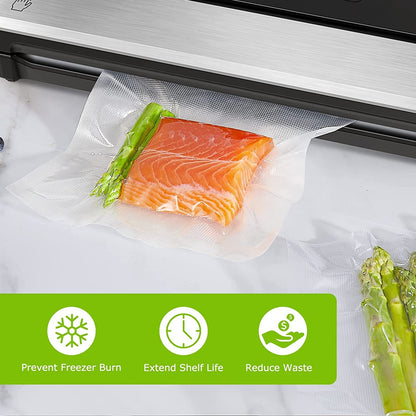 Precut Vacuum Sealer Bags 200 Quart 8" X 12", BPA Free4