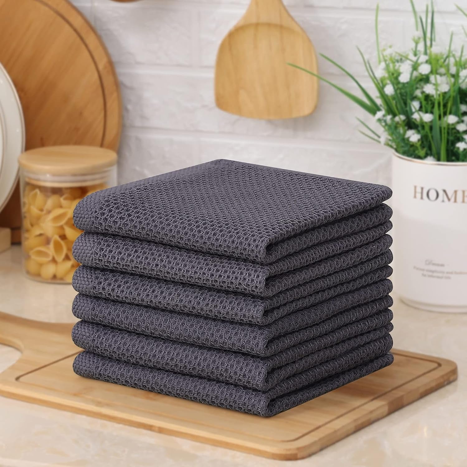 100-cotton-waffle-6-pack-kitchen-towels-12-x-12-dark-grey