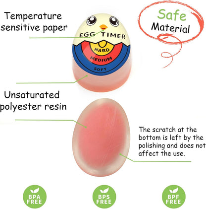 Egg Timer for Boiling Eggs That Changes Color When Done, Tricolor4