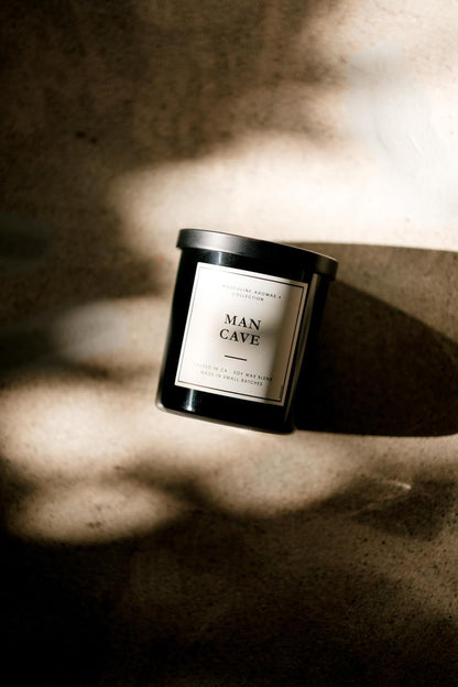LEOBEN CO – Man Cave Scented Mens Candle – 9Oz, Masculine Collection Design – 50 Hr Burn Time – Poured in California Using Vegan Soy Wax and Essential Oils – Made in Small Batches3
