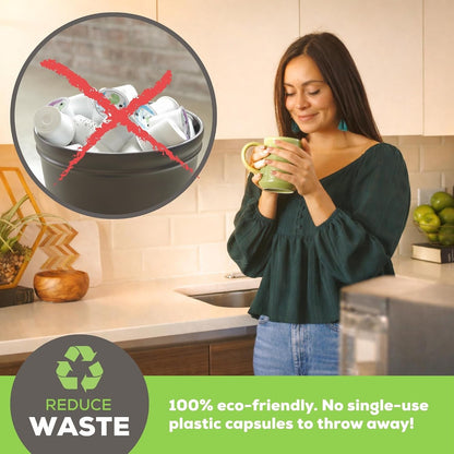 Café save Reusable K-Cup Coffee Filter Capsules, 4 Pack | Refillable 1-Stream Cups, Built-In Mesh Strainers, 100% BPA Free, Compatible with Keurig and Select Single-Serve Brewers4