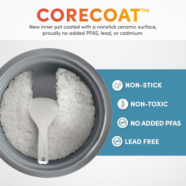 Housewares 20 Cup Cooked (10 Cup Uncooked) Digital Rice Cooker, Slow Cooker, Food Steamer, SS Exterior (Arc-150Sb),Black6