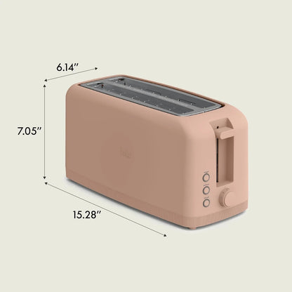 Fits-Anywhere™ Slim Toaster, 4 Slice Extra Long & Wide Slot, Blossom8