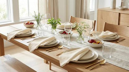 Cloth Dinner Napkins 18X18 In, Set of 12, Cream7