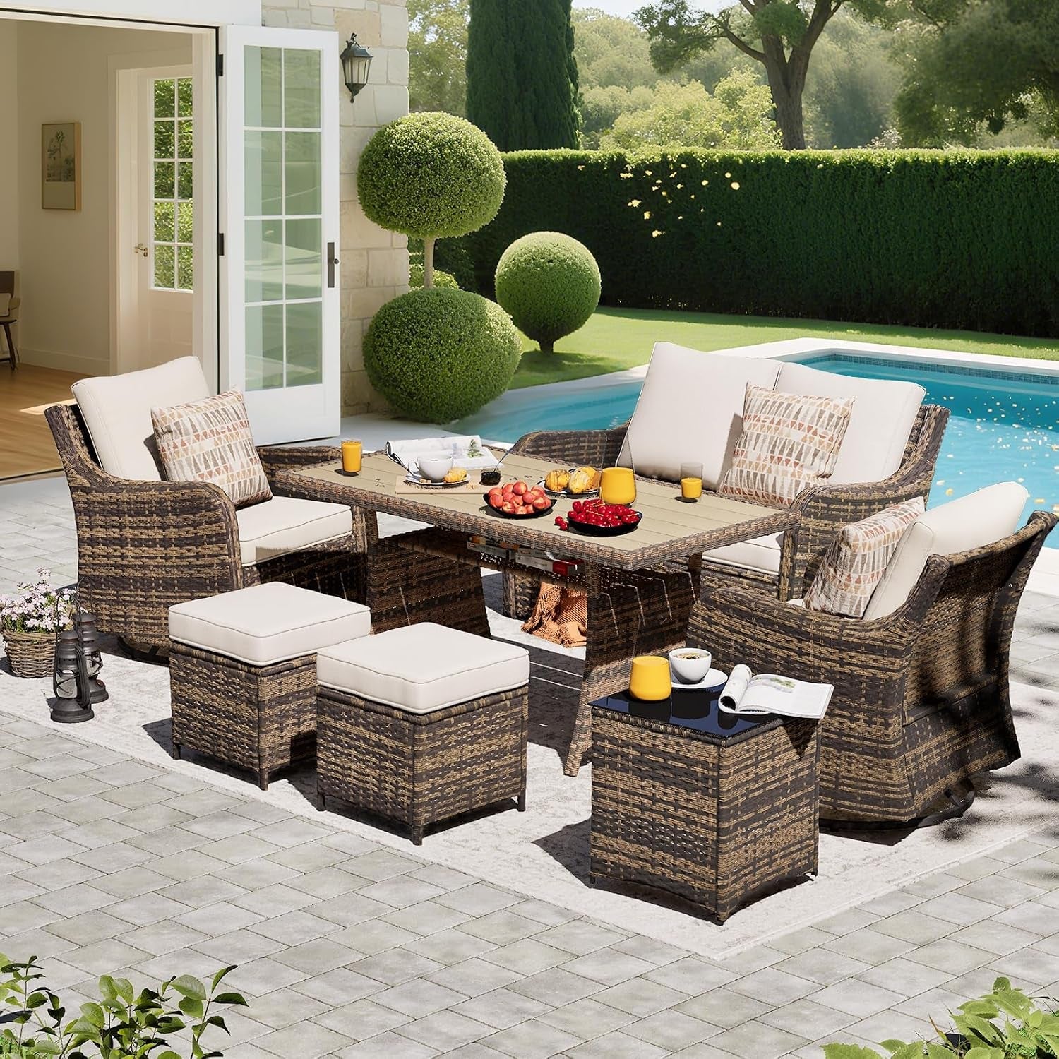 7-pieces-outdoor-patio-furniture-set-with-swivel-chairs-wicker-patio-conversation-set-patio-sectional-furniture-set-with-with-loveseat-2-ottomans-and-dining-table-brown