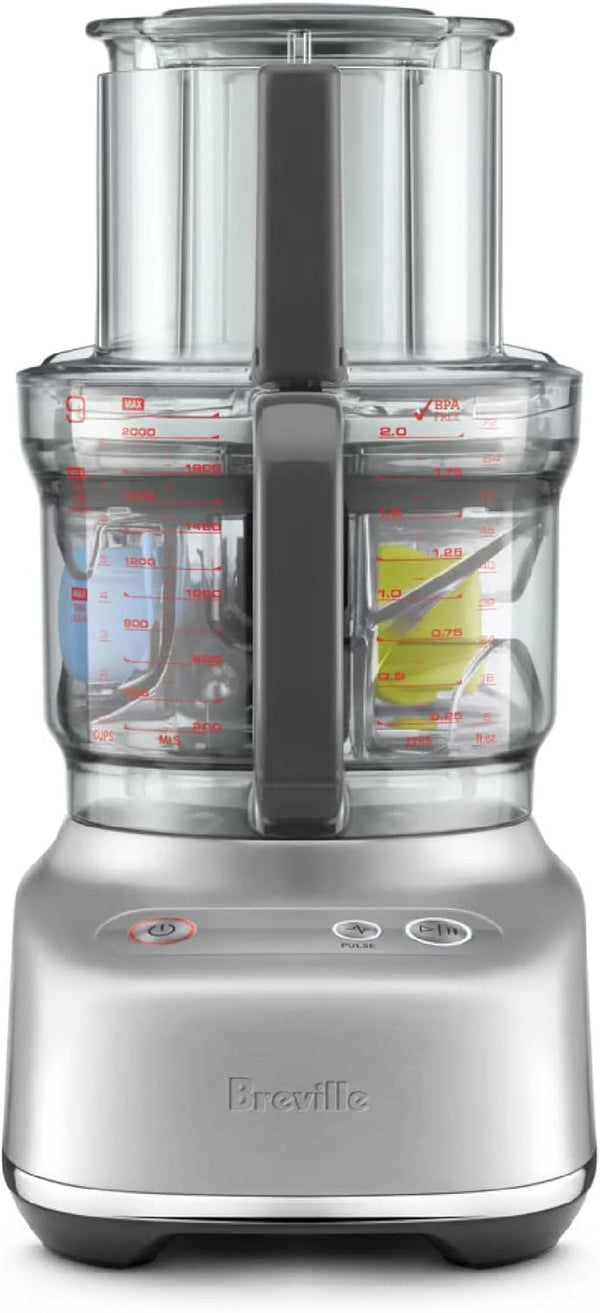 Breville BFP610 Sous Chef 9 Cup Food Processor, Brushed Stainless Steel | Chop, Slice, Shred, and Dice Ingredients Quickly with the Powerful Motor in This Compact Meal Prep Tool | 9 Cup Capacity1