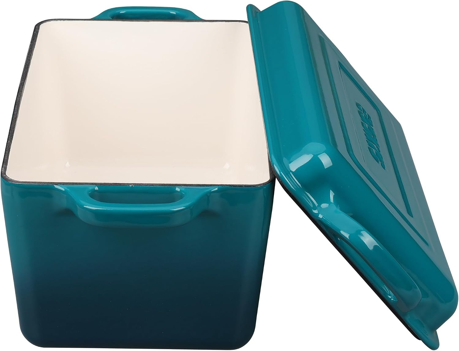 enameled-cast-iron-dutch-oven-oblong-bread-oven-for-sourdough-bread-baking-baking-pan-dual-handles-oven-safe-4-quart-darkcyan