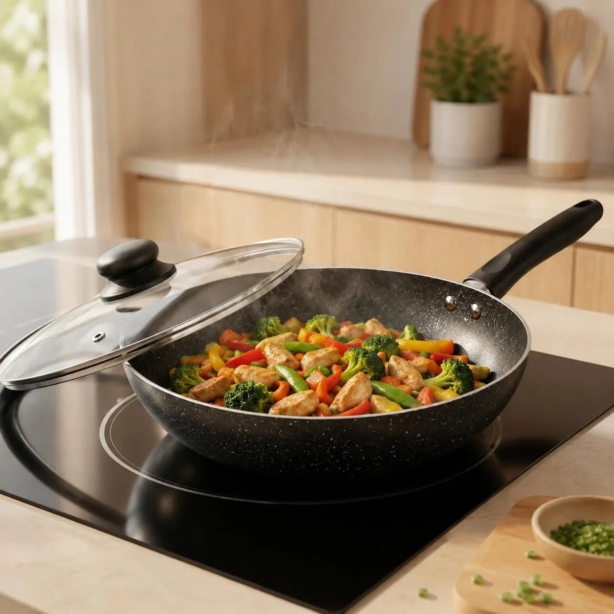 11-inch-nonstick-flat-bottom-wok-with-glass-lid-induction-stir-fry-and-saute-pan-for-vegetables-noodles-and-one-pan-meals-aluminum-wok-for-all-stovetops