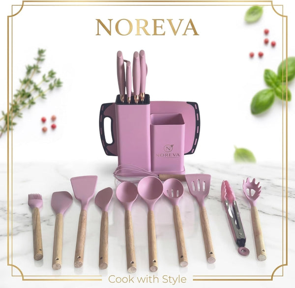 Kitchen Knife & Silicone Utensil Set (Random Assorted Colors) | Kitchen Knife & Silicone Utensil Set (Random Assorted Colors)2