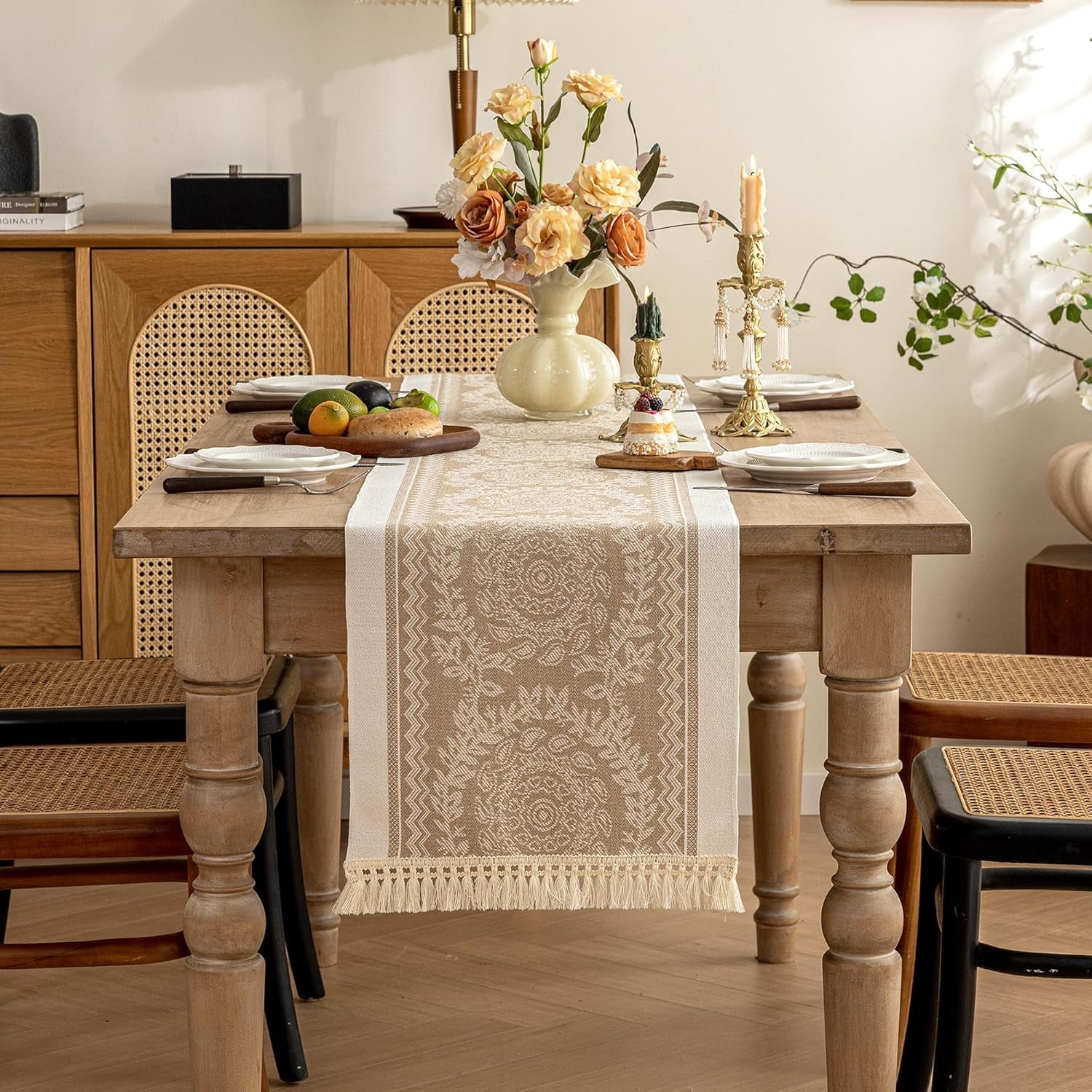 coffee-mandala-linen-table-runner-with-tassels-14x83-inch