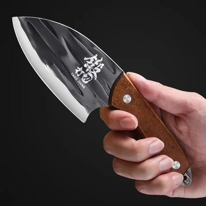 Meat Cleaver, Hand-Forged Kitchen Slicing Knives with Sheath Fruit Knives4