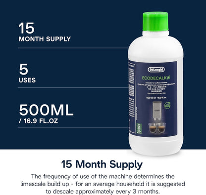 Ecodecalk Universal Descaler, for Coffee Machines 16.90 Oz | Safe Formula, Universally Compatible, 15 Month Supply, Easy to Use6
