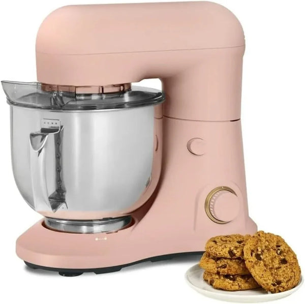 Wonderful Kitchen Stand Mixer 5.3 Qt Bowl, 12 Speeds Tilt-Head, Dough Hook Flat Beater Whisk for Baking Tasks Metal Build for Baking (Rose)8