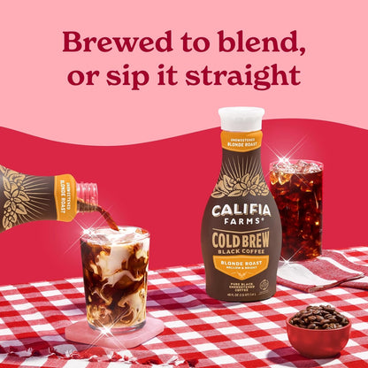 '- Pure Black Blonde Roast Cold Brew Coffee, 48 Oz, 100% Arabica, Plant Based, Vegan, Gluten Free, Non GMO, Sugar Free, Iced Coffee5