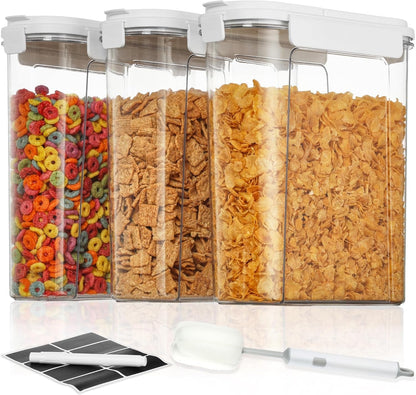 Cereal Containers Set, 3 PCS, 135.2Oz/4L1