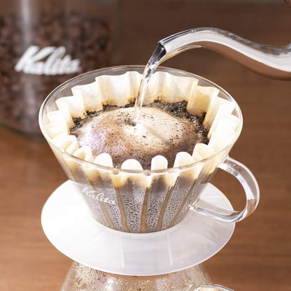 Wave Paper Coffee Filters I Larger Size 185 I 100 Count I Specially Pour over Dripper I Made in Japan, Large, White4