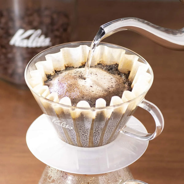 Wave Paper Coffee Filters I Larger Size 185 I 100 Count I Specially Pour over Dripper I Made in Japan, Large, White4