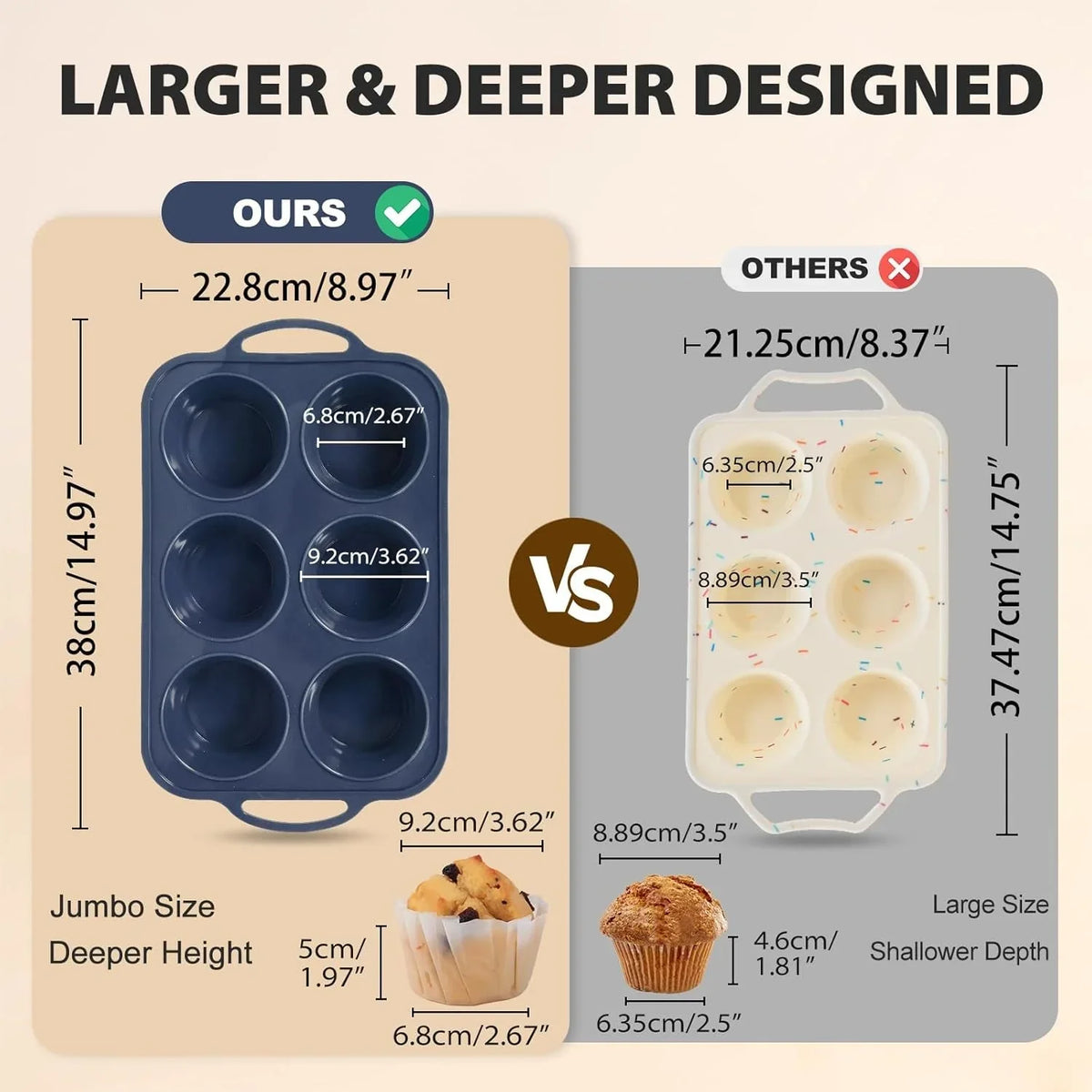 jumbo-silicone-muffin-pan-with-frame-non-stick-large-cupcake-baking-tin-silicone-cupcake-pan-with-handles-6-cup-bpa-free-silicon-muffin-tin-tray-extra-large-for-baking-egg-bites-mold-grey