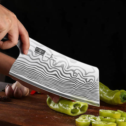 Cleaver Knife 7", Razor Sharp Powder Steel Kitchen Meat Cleaver7